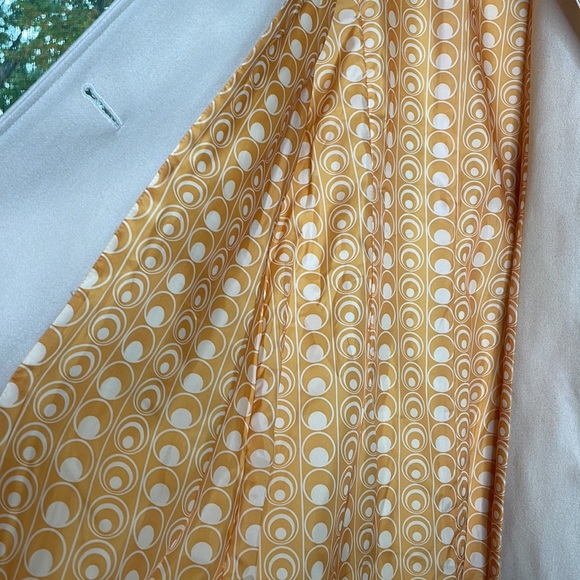 Tulle Cream Color Fully Lined Women’s Pea Coat Size Medium - Picture 11 of 13